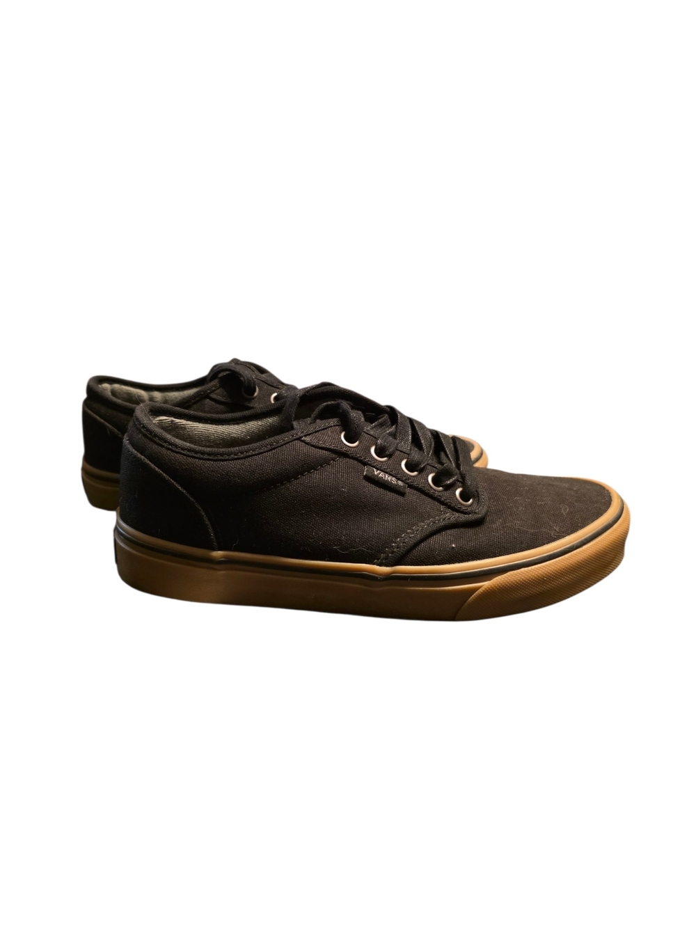 Vans Black Canvas Low-Top Sneakers with Gum Outsole